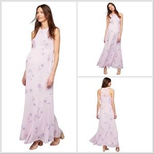 Maternity floral maxi dress